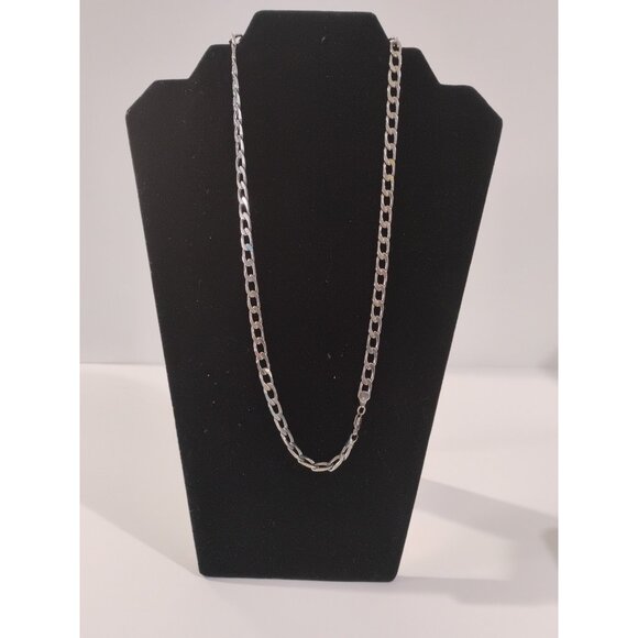 Sterling Silver 925 Flat Chain Necklace 24” ( 1.6mm) -3.33 gr - Picture 14 of 16